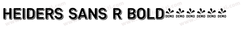 Heiders Sans R Bold字体转换